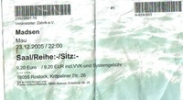 Großes Ticket Rostock Ticket